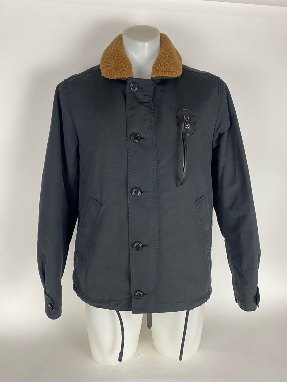 Coach Jacket button up zip up Black Men’s Size 48